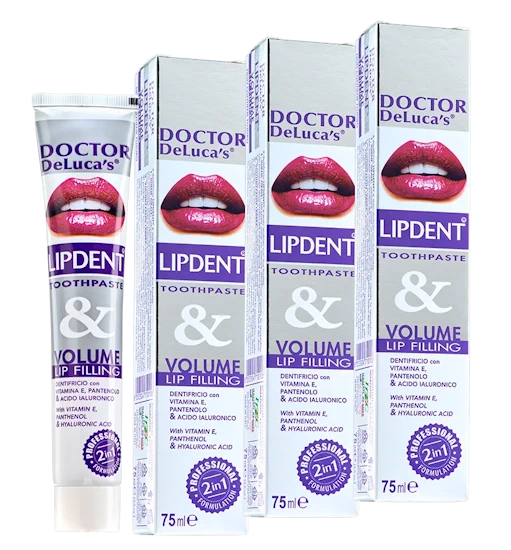 Lipdent - Il primo volumizzante labbra che cura la tua igiene orale Lipdent, Dentifricio Volumizzante Labbra, Dentifricio che gonfia le labbra, Lipdent Labbra, Dentifricio Volumizzante Image